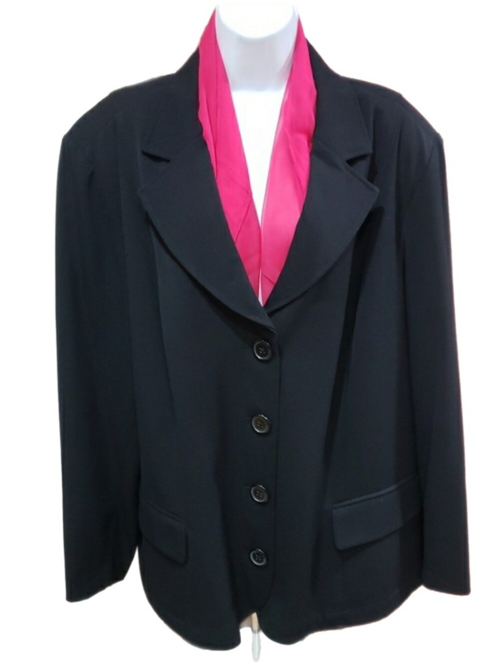 Lane Bryant Black Women's Single-Breasted Blazer, Size 26/28W